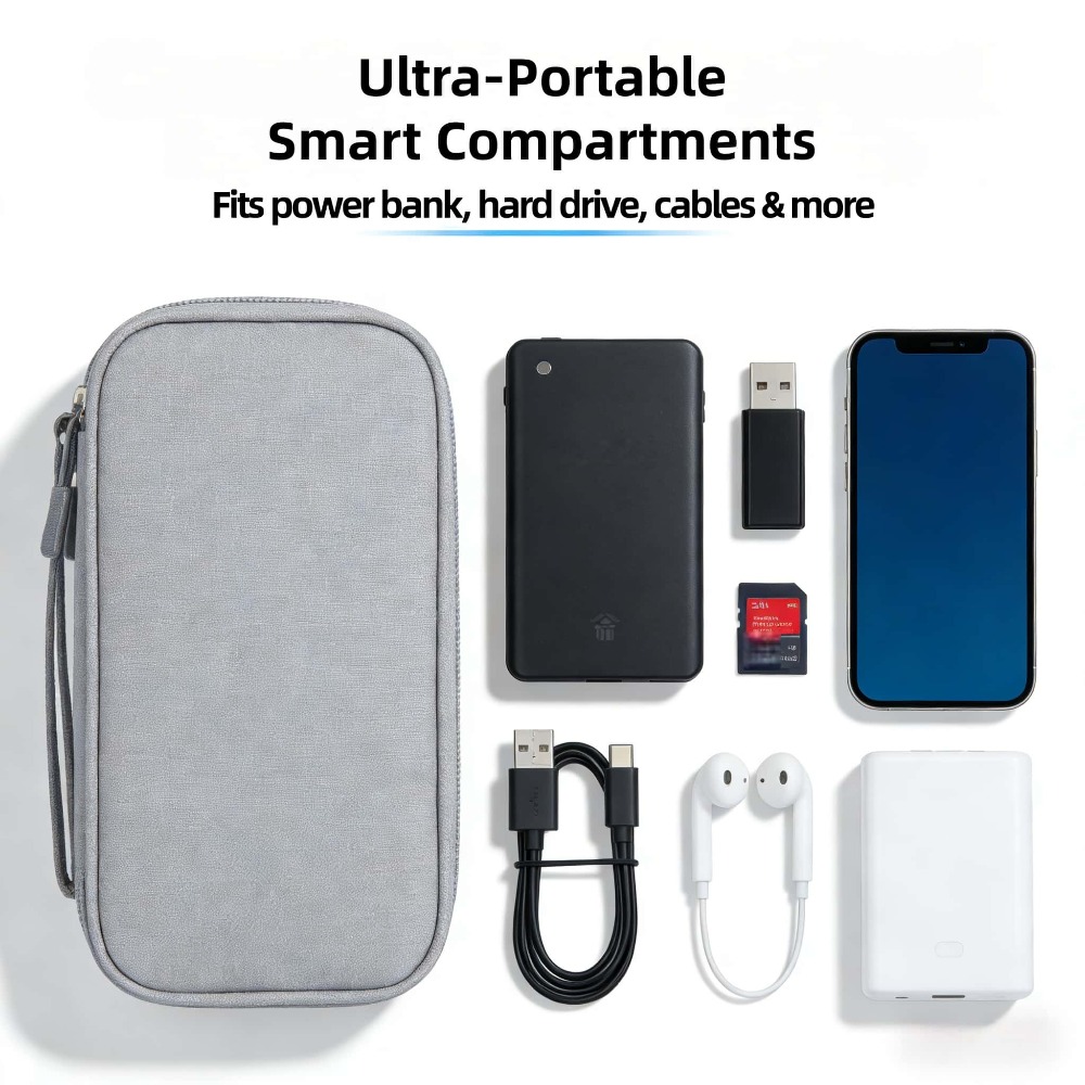 Tech Accessories Case - Étui de rangement pour appareils électroniques,